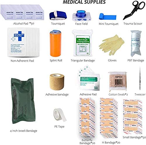 Emergency Survival Trauma Kit - IFAK First Aid Outdoor Stuff Molle Sys –  Touroam