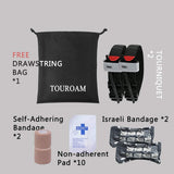 Trauma Medical First Aid Kit Tactical IFAK Molle Survival Bag Military Combat Tourniquet,Israeli Bandage,Emergency Pouch SOS Tool Kit for Kayak Camping Sports