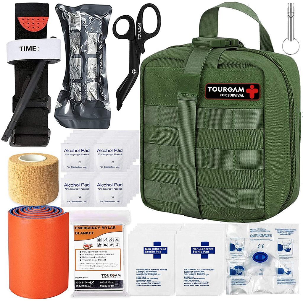 Tactical Emergency First Aid Kit-MOLLE Admin Pouch IFAK-Wound