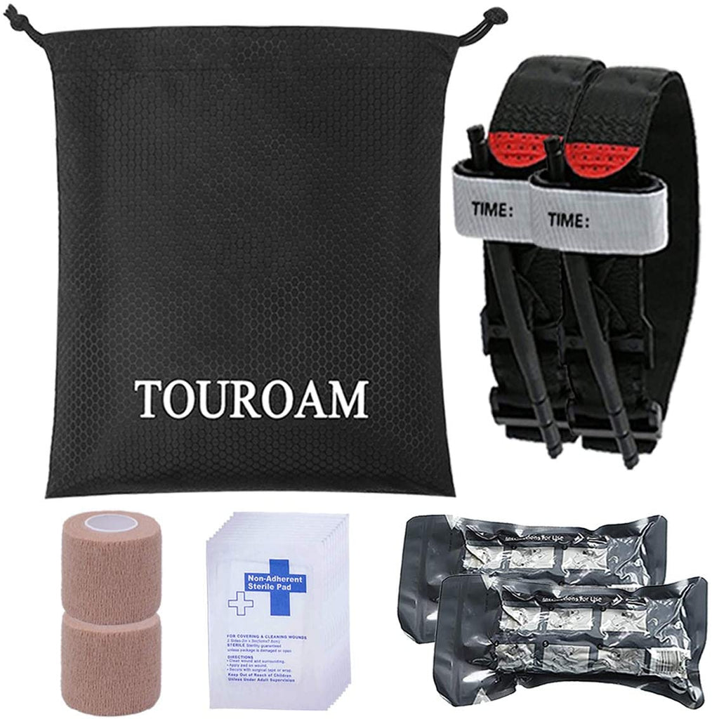 VVIITOP IFAK Pouch Small Trauma Kit (Bandage + Pouch), Tourniquet Holder  IFAK Medical Kit Tactical First Aid Pouch, Emergency EMT First Aid Kit for