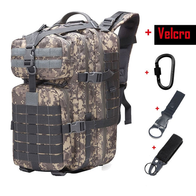 50L Large Capacity Tactical Backpack Military Army Molle Bag Outdoor E –  Touroam