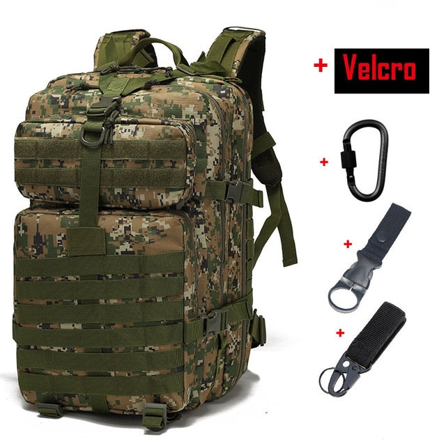50L Military Tactical Backpack Waterproof Trekking Fishing Hunting Camping  Bags Army Molle Outdoor Climbing Daypack Mochila